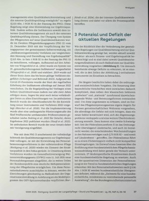 Vorschauseite 4: Qualität der Langzeitpflege - Stand und Perspektiven