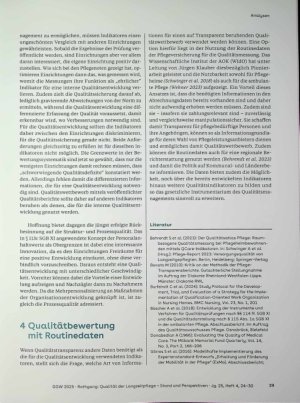 Vorschauseite 6: Qualität der Langzeitpflege - Stand und Perspektiven