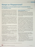 Vorschauseite 1: Mangel an Pflegepersonal?