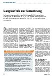 Vorschauseite 1: Langlauf bis zur Umsetzung
