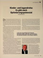 Vorschauseite 1: Kinderund Jugendreha: Es gibt noch Optimierungspotenzial