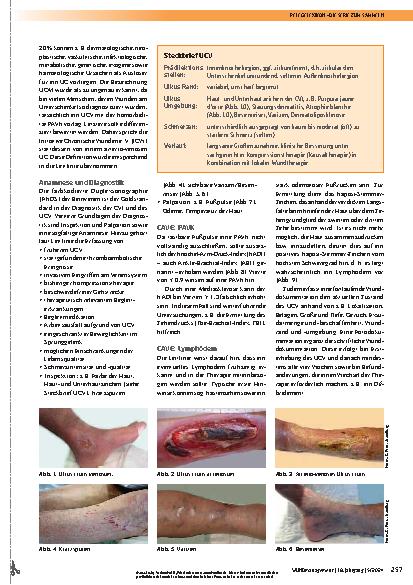 Vorschauseite 2: Praxisaspekte der AWMF S2k-Leitlinie „Diagnostik und Therapie des Ulcus cruris venosum“, Teil 1