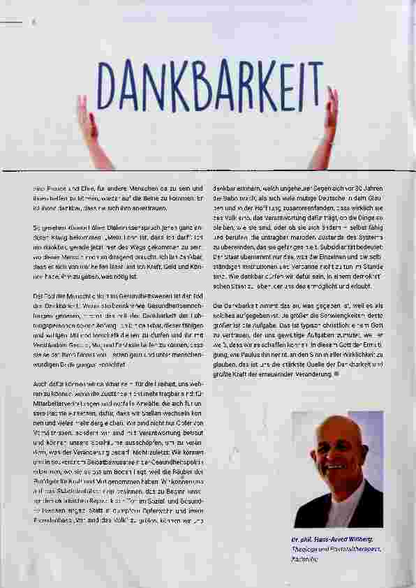 Vorschauseite 3: Die gelebte Dankbarkeit