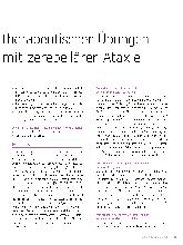 Vorschauseite 2: Auswirkungen therapeutischer Übungen bei Personen mit zerebellärer Ataxie