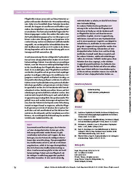 Vorschauseite 5: Wie kann der Drehtüreffekt in der Akutpsychiatrie vermieden werden?