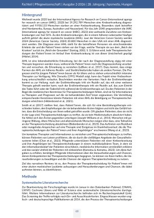 Vorschauseite 2: Herausforderungen und Chancen bei Therapieentscheidungen für Patienten mit akuter myeloischer Leukämie (AML) Ein narrativer Review