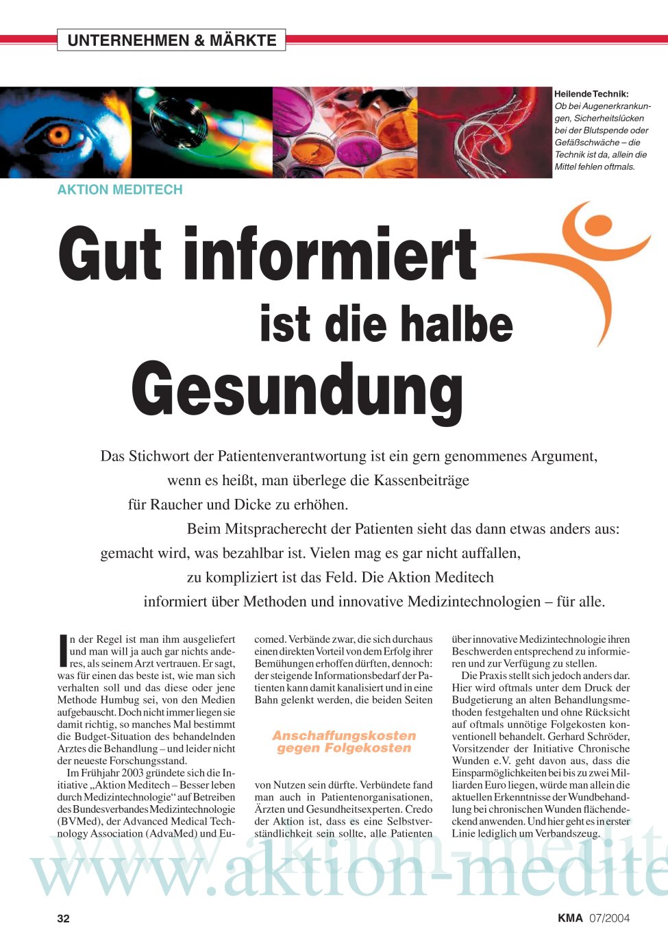 Vorschauseite 1: Gut informiert ist die halbe Gesundung