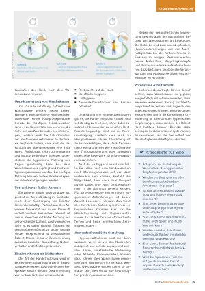 Vorschauseite 2: Hygiene und Gesundheit in Waschräumen Hände spielen Schlüsselrolle