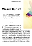 Vorschauseite 1: Was ist Kunst?