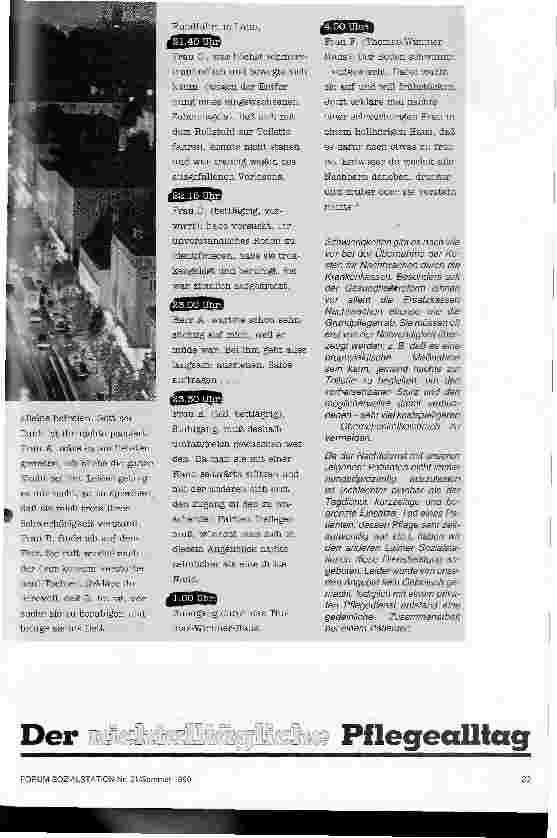 Vorschauseite 2: Nacht für Nacht - eine Münchner Sozialstation der Arbeiterwohlfahrt über ihr Nachtdienst-Angebot