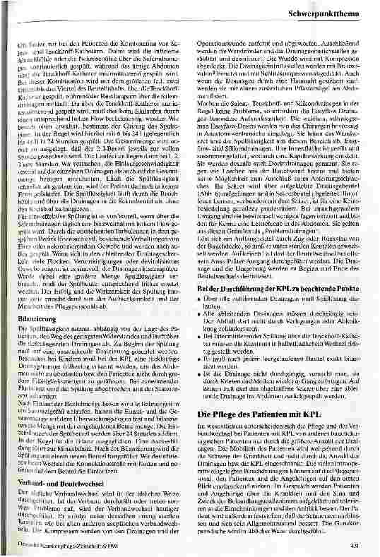 Vorschauseite 4: Peritoneallavage