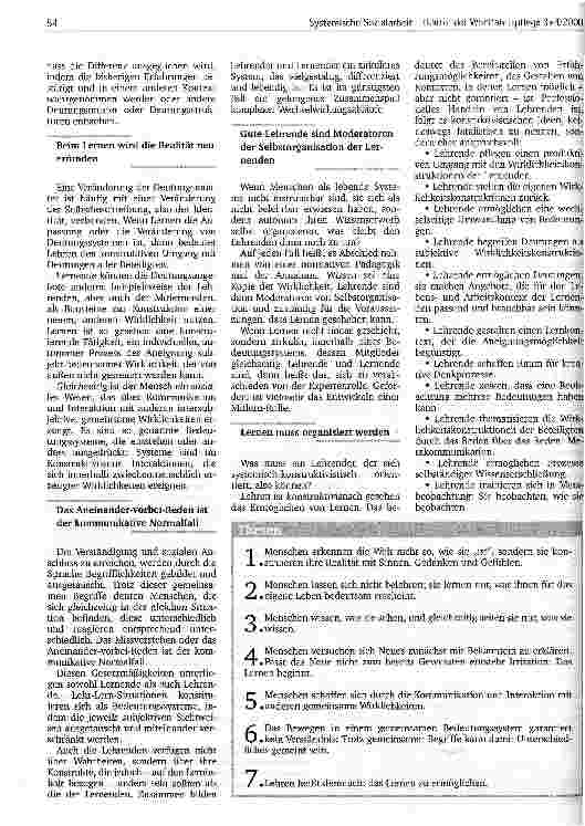 Vorschauseite 2: Systemische Sozialarbeit heißt lehren und lernen