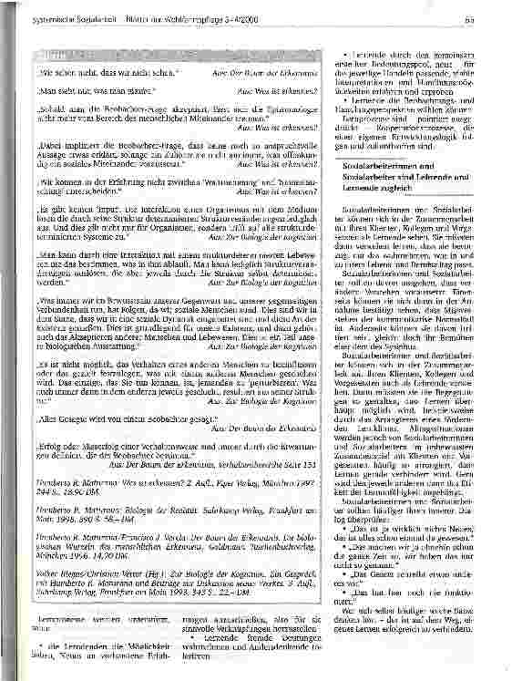 Vorschauseite 3: Systemische Sozialarbeit heißt lehren und lernen