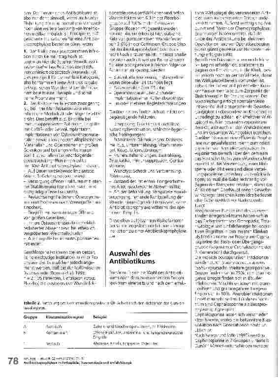 Vorschauseite 3: Antibiotikaprophylaxe in Orthopädie, Traumatologie und Unfallchirurgie