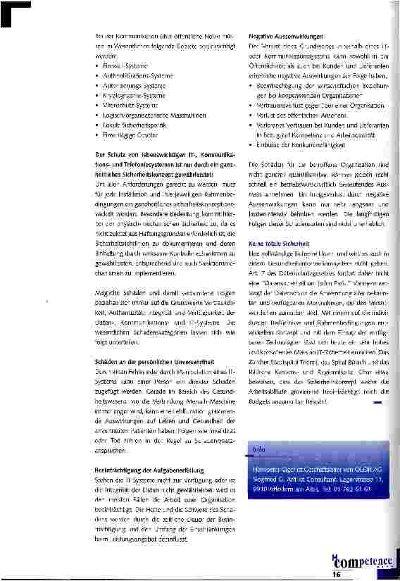 Vorschauseite 4: IT-Sicherheit: Vorbeugen ist besser als heilen