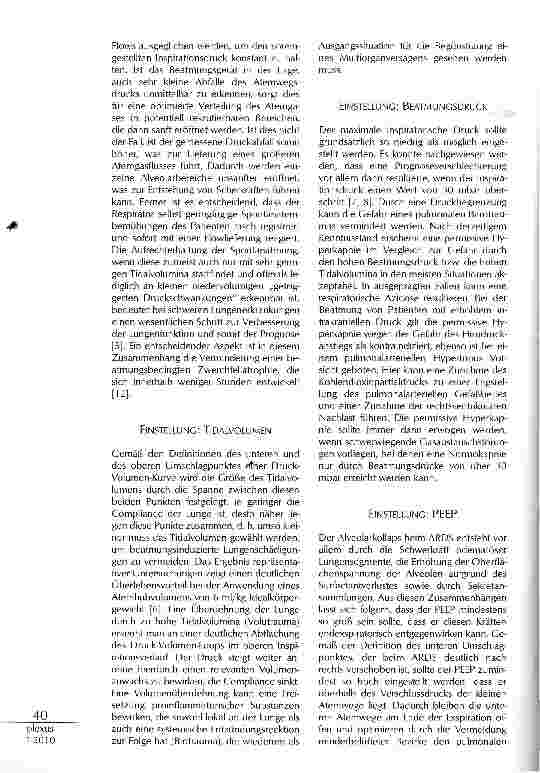 Vorschauseite 2: LUNCENPROTEKTIVE BEATMUNG WAS MUSS ICH WISSEN?