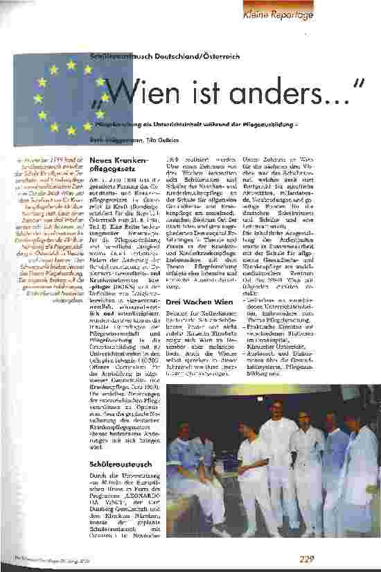 Vorschauseite 1: Wien ist anders ... Pflegeforschung als Unterrichtsinhalt während der Pflegeausbildung