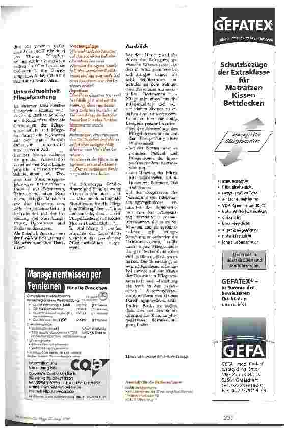 Vorschauseite 3: Wien ist anders ... Pflegeforschung als Unterrichtsinhalt während der Pflegeausbildung