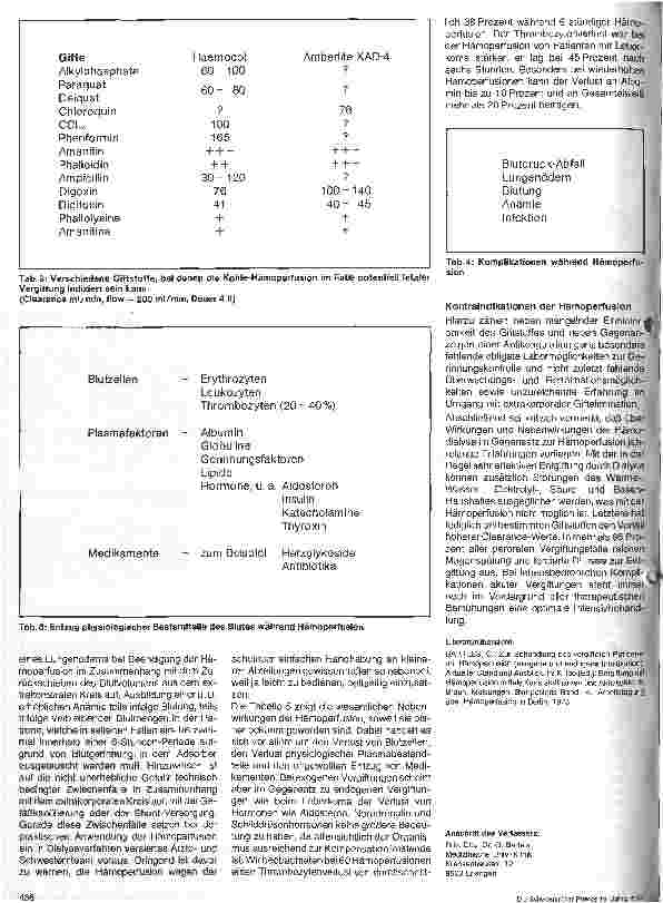 Vorschauseite 3: Behandlung akuter Vergiftungen mit Hämoperfusion