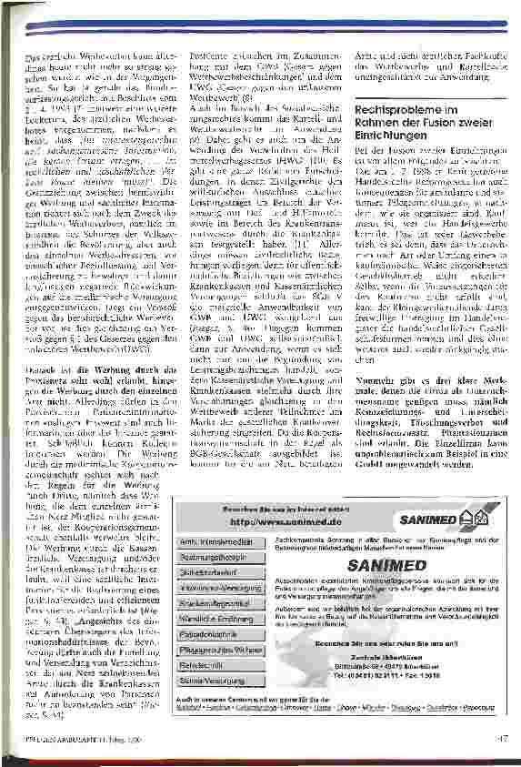 Vorschauseite 4: Wenn zwei sich zusammentun Kooperation/Fusion