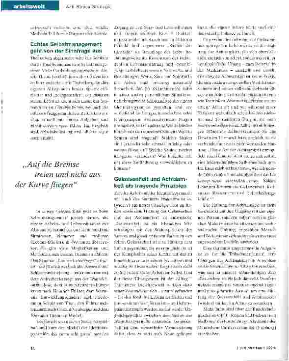 Vorschauseite 3: Dem Stress Beine machen