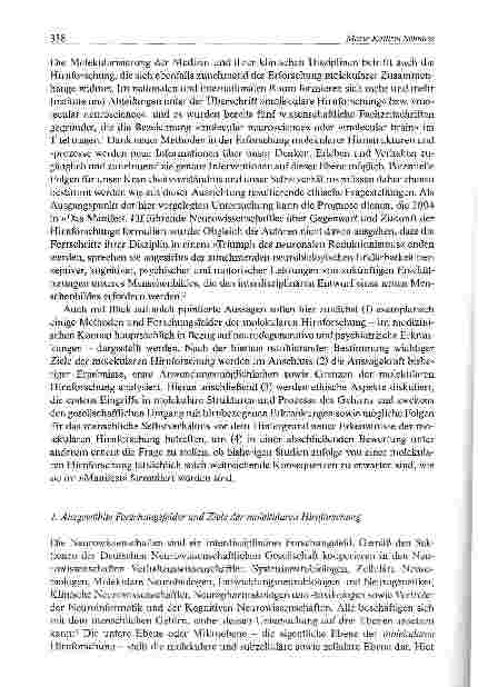 Vorschauseite 2: Molekulare Hirnforschung: Möglichkeiten, Grenzen und ethische Aspekte
