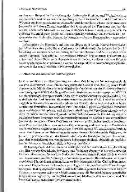 Vorschauseite 3: Molekulare Hirnforschung: Möglichkeiten, Grenzen und ethische Aspekte