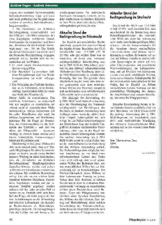 Vorschauseite 2: Abbruch lebensverlängernder Maßnahmen