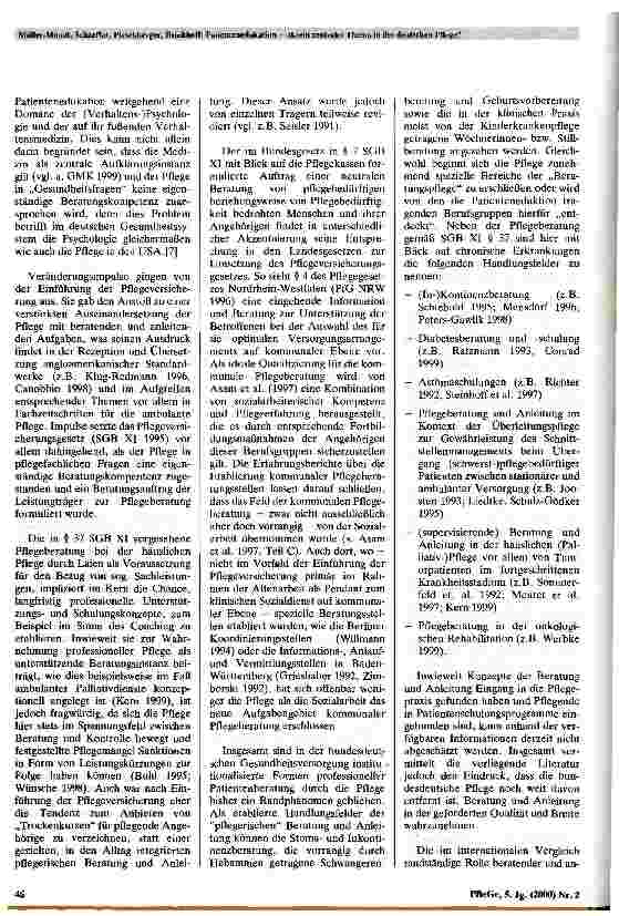 Vorschauseite 5: Patientenedukation - (k)ein zentrales Thema in der deutschen Pflege?