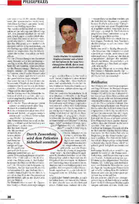 Vorschauseite 3: Pflege in der Herzchirurgie - ein Nischenbereich stellt sich vor