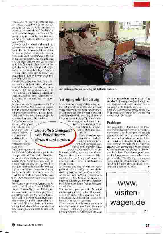 Vorschauseite 4: Pflege in der Herzchirurgie - ein Nischenbereich stellt sich vor