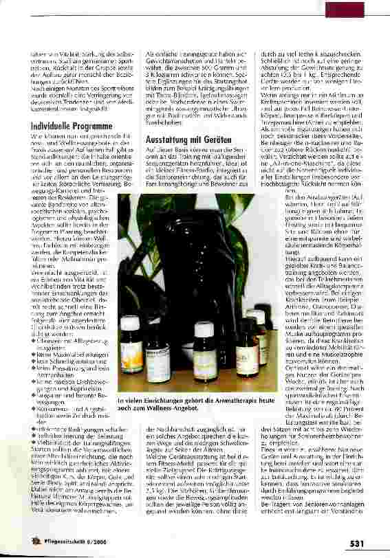 Vorschauseite 3: Selbstständigkeit der Senioren fördern und Lebensqualität steigern Wellness und Fitness in Altenhilfeeinrichtungen