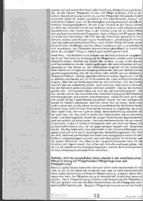 Vorschauseite 2: Ph. D. in USA: grosser Aufwand für einen Pflege-Doktor-Titel