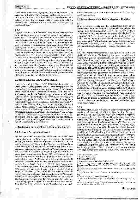 Vorschauseite 2: Die arbeitsvertragliche Bezugnahme von Tarifverträgen