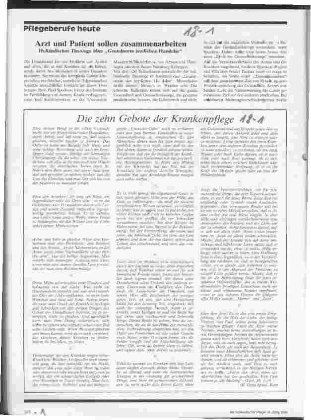 Vorschauseite 1: Arzt und Patient sollen zusammenarbeiten