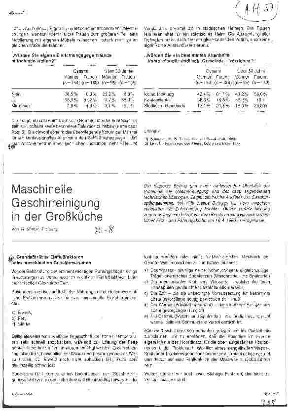 Vorschauseite 1: Maschinelle Geschirreinigung in der Großküche