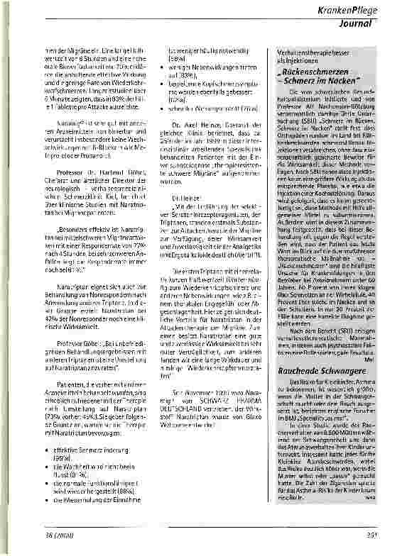 Vorschauseite 3: Dem Kopfschmerz begegnen Deutscher Schmerzkongress 2000 in Hamburg