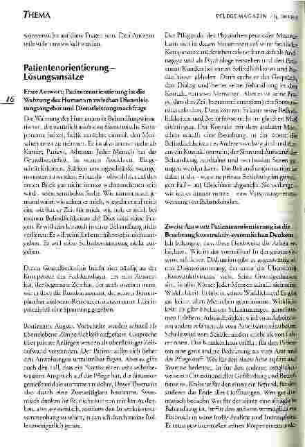 Vorschauseite 3: Patientenorientierung - eine berufsethische Anforderung