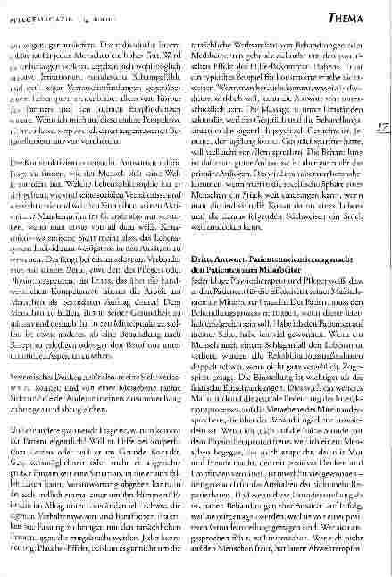 Vorschauseite 4: Patientenorientierung - eine berufsethische Anforderung
