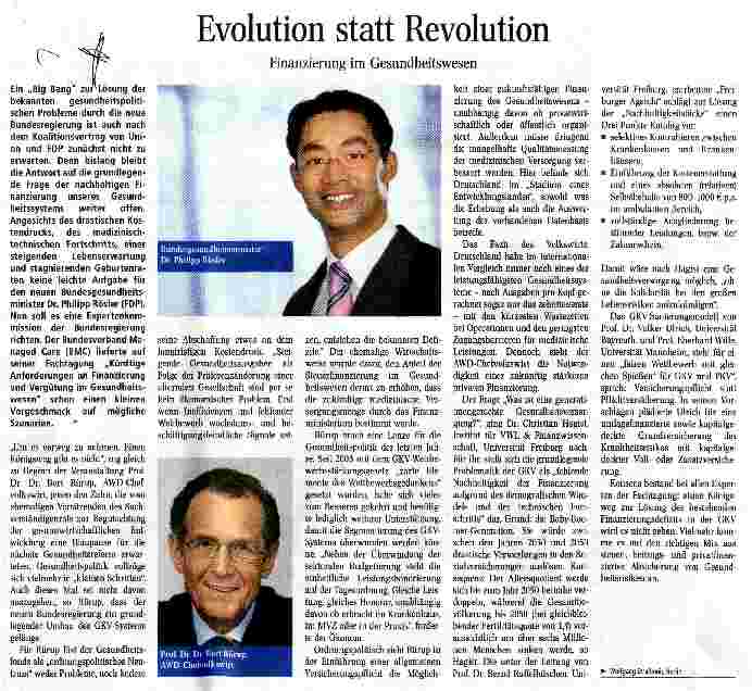 Vorschauseite 1: Evolution statt Revolution