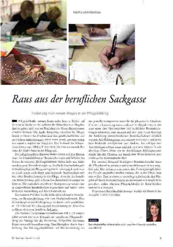 Vorschauseite 1: Raus aus der beruflichen Sackgasse