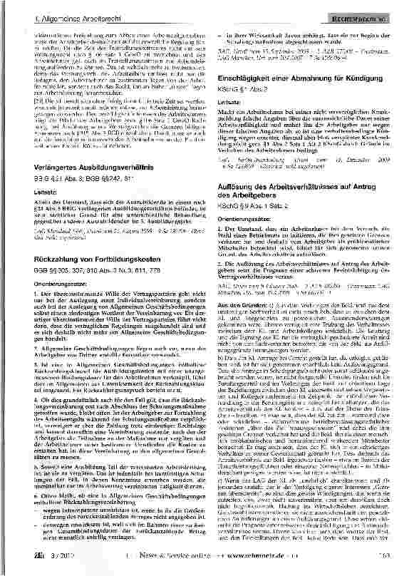 Vorschauseite 2: Urlaub - Erfüllung - Widerruflichkeit - Freizeit