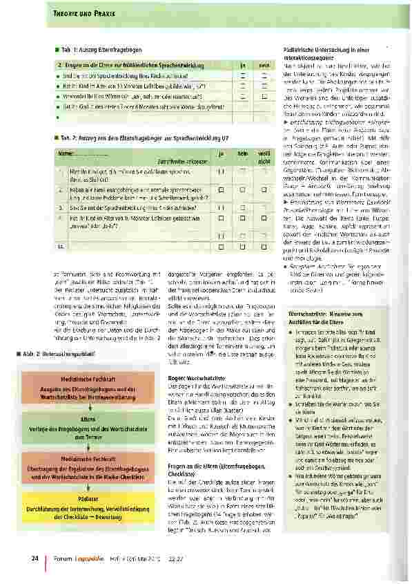 Vorschauseite 3: Früherkennung von Sprachentwicklungs-Störungen zum Zeitpunkt der U7