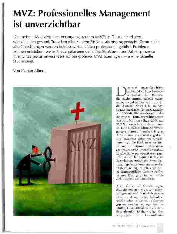 Vorschauseite 1: MVZ: Professionelles Management ist unverzichtbar