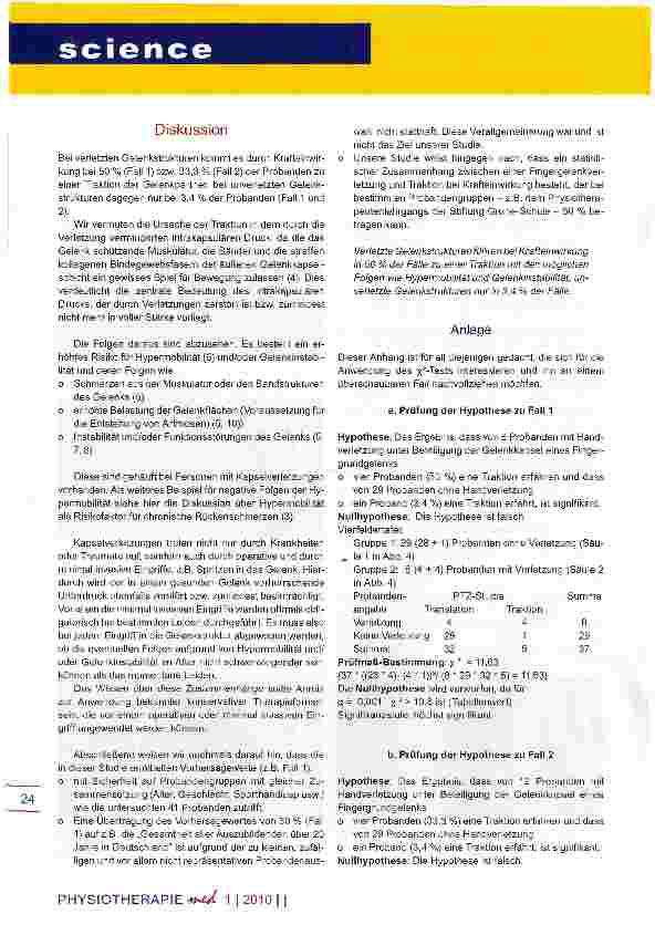 Vorschauseite 4: Verletzte Gelenkstrukturen und die Folgen
