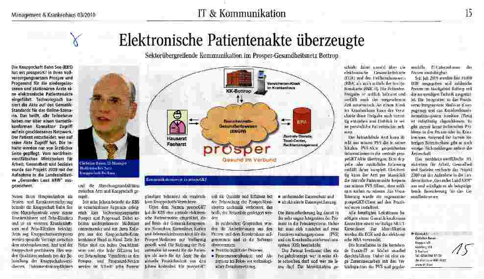 Vorschauseite 1: Elektronische Patientenakte überzeugte