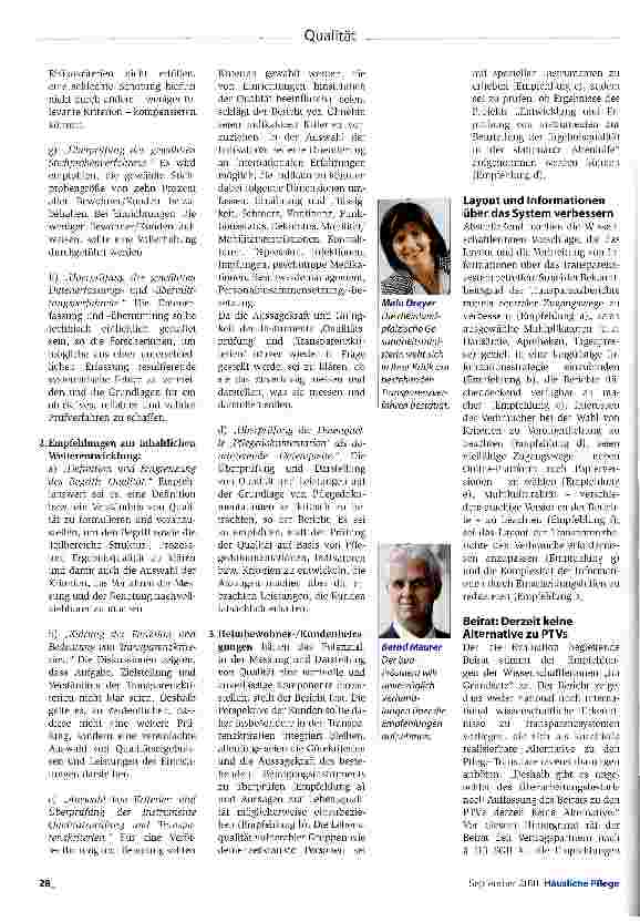 Vorschauseite 3: Schlechte Noten für die Pflegenoten