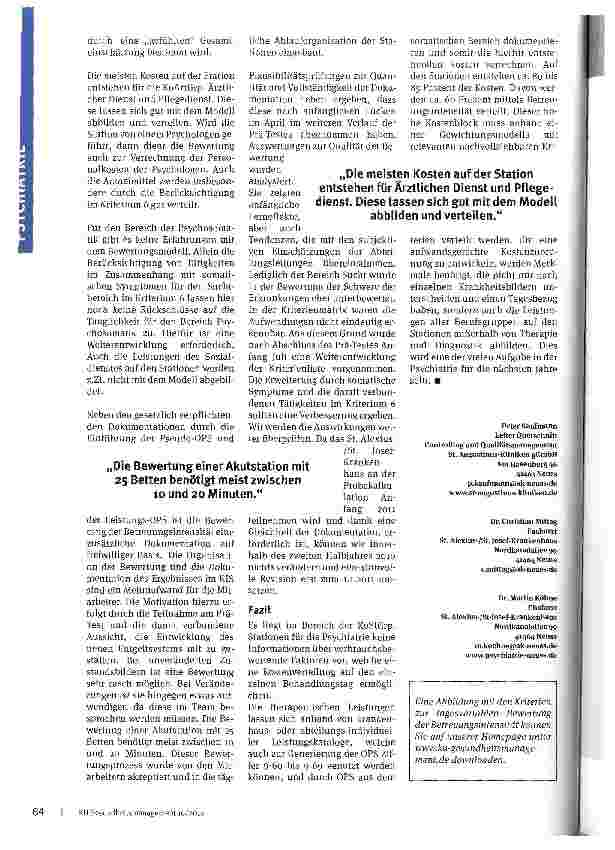 Vorschauseite 3: Den Behandlungsaufwand präzise bestimmen