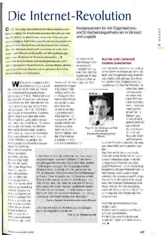 Vorschauseite 1: Die Internet-Revolution Konsequenzen für die Organisationsund Entscheidungsstrukturen in Einkauf und Logistik