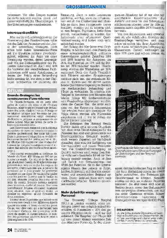 Vorschauseite 3: Radikale Reformen führen zu Pflegenotstand